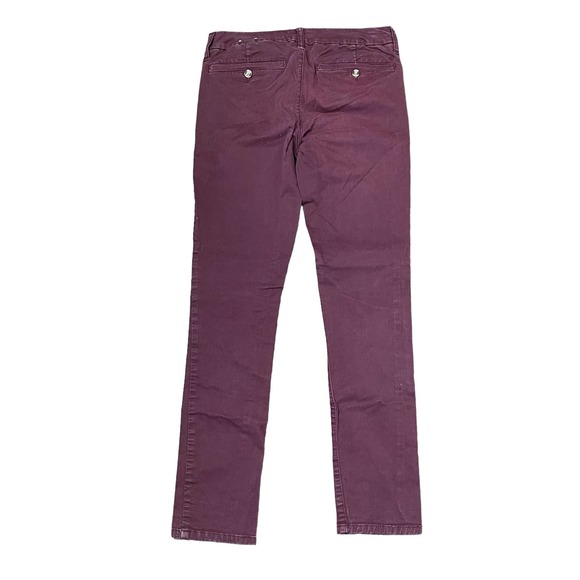 American Eagle Skinny Stretch Jeans Size 6 Regular‎ Wine Cotton Blend 30X30 - Picture 6 of 6